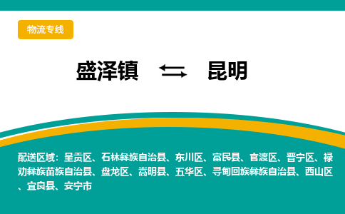 盛泽镇到昆明物流公司|盛泽镇至昆明物流专线