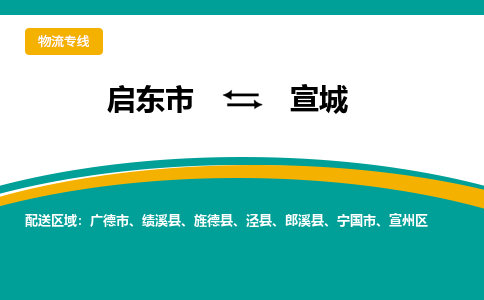 启东市到宣城物流公司|启东市至宣城物流专线