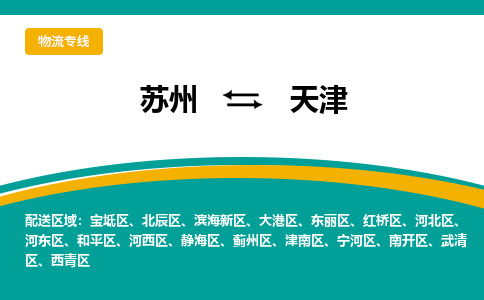 苏州到天津物流公司|苏州至天津物流专线