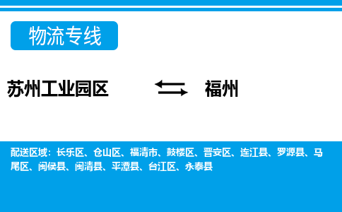 苏州工业园区到福州物流公司【货运专线】提供整车零担运输